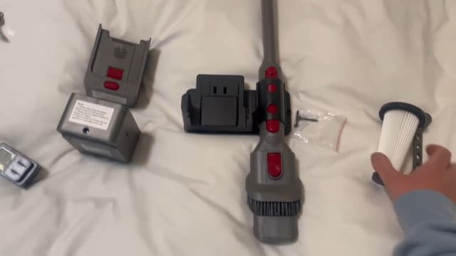 Cordless Vacuum Cleaner, 2 Batteries 120 Mins Runtime, 600W 50KPA Stick Vacuum with Self-Standing, Tangle-Free Brush, LED Display, Vacuum Cleaner for Home Hardwood Floor, Carpet, Pet Hair