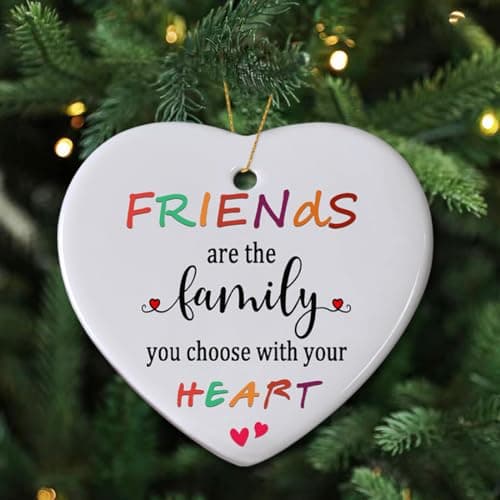 Friends Christmas Ornaments 2025, Friend Ornaments for Women, Friends are The Family We Choose Ornament, Best Friend, Friendship Gifts for Women