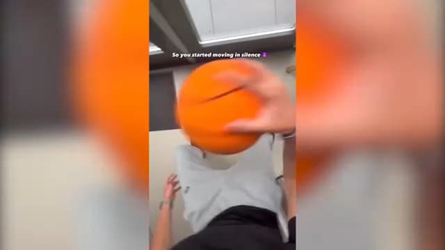 Silent Basketball Size 7 (29.5") – Grooved Airless Indoor Basketball for Quiet Dribbling and Indoor Training, Pro PU Foam Ball – Real Feel Higher Bounce Quieter