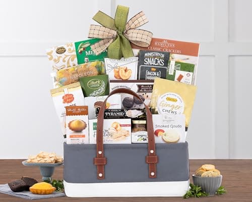 Wine Country Gift Baskets The Connoisseur Gourmet Gift Basket Food Gift Basket for Families College Students Appreciation Thank You Congratulations Get Well Soon Care Package
