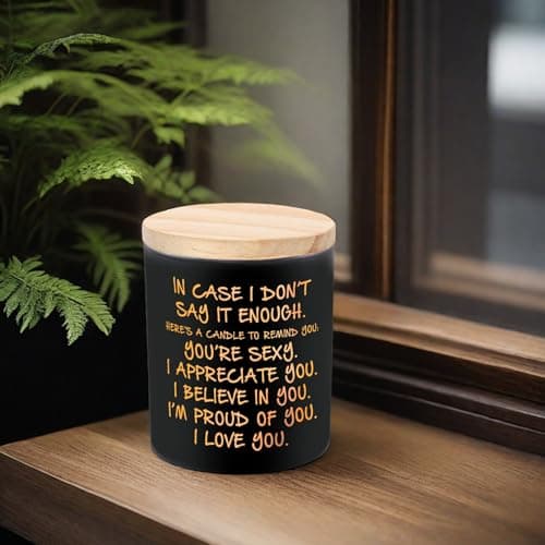 BFJLIFE Candles Gifts for Him Men Romantic Unique Husband Boyfriend Gifts for Valentines Fathers Day Christmas Anniversary Birthday Stocking Stuffers Novelty Lavender Scented Soy Candle