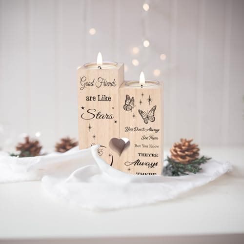 Friendship Gifts for Women, Gifts for Friends Best Friend Birthday Gifts Gifts for Women, Candlestick Creative Gifts