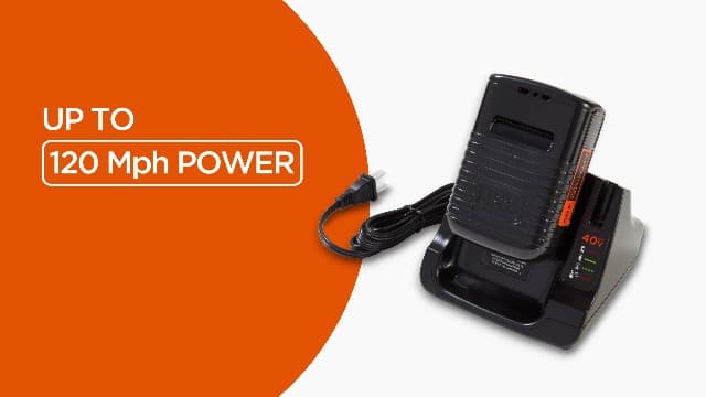 BLACK+DECKER Leaf Blower Cordless Leaf Vacuum and Mulcher Combo Kit, Battery and Charger Included, 40V 120 mph Air Speed, 6-Speed Dial, Built-in Scraper with Collection Bag (LSWV36)