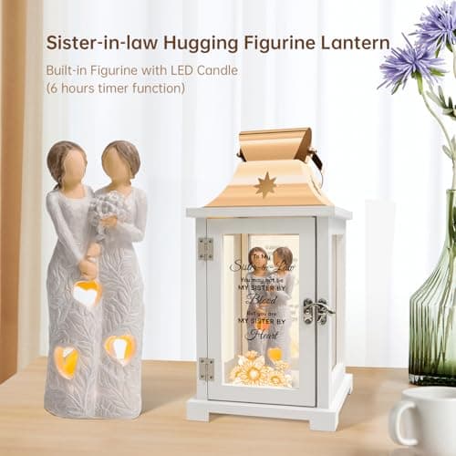 Sister in Law Gifts, Gifts for Sister in Law Birthday Christmas Mother's Day Wedding Gifts Lantern