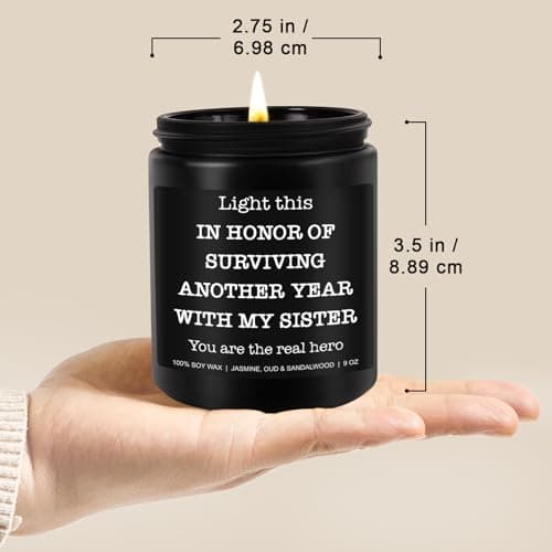Funny Scented Candle - Brother in Law Gifts, Christmas, Stocking Stuffers, Birthday, Cool Gifts for Brother in Law, Best BIL - 9 oz Jar Candle, Soy Wax