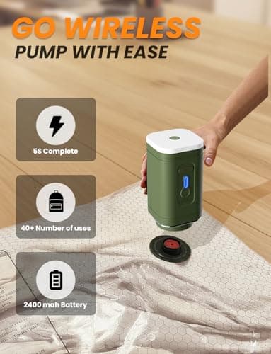 8+2 Pack Travel Vacuum Bags with Pump - Vacuum Seal Bags for Clothing Travel, Transparent & Heavy-Duty TPU Compression Bags for Luggage, Suitcase | Reusable Space Saver Storage Kit, Gray