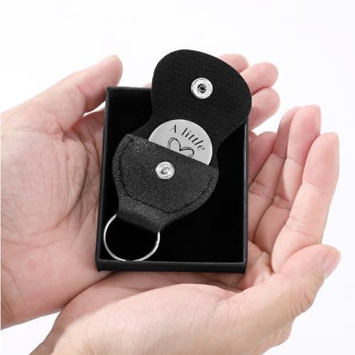 Pocket Hug Token Keychain for Men, Funny Friendship Gifts for Men, Long-distance Guy BFF Gifts for Husband Boyfriend Him Christmas Birthday