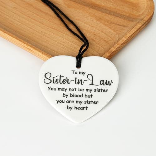 Sister-in-Law Gifts Perfect Presents for Birthday, Christmas, Wedding & Any Special Occasion,Gifts with Mug,Candle,Keychain,Ceramic Ornament