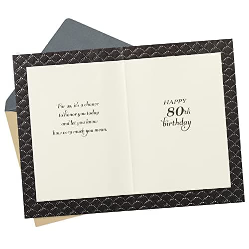 Hallmark 80th Birthday Card (Honor You Today)