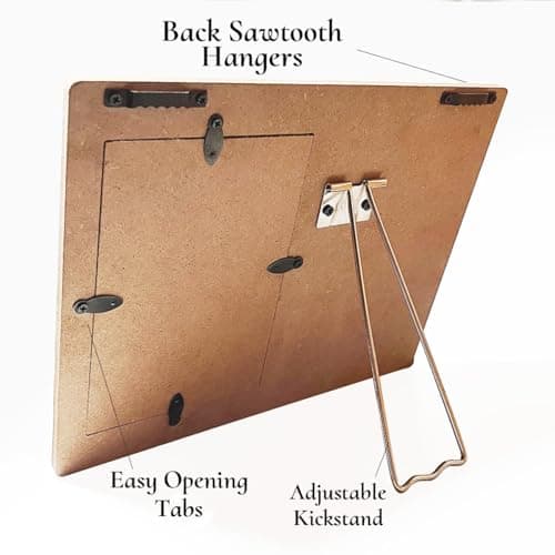 Baptism Picture Frame, Baptism Gifts for Boys, Christening Gifts for Girls, Catholic Baby Gift Wood Photo Frame, 4 x 6 Inch Photo