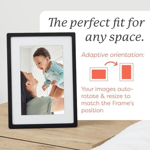 Skylight Frame – WiFi Digital Picture Frame Customer Support, Touch Screen Digital Photo Frame with Easy Setup, Photo Gifts for Parents and Grandparents - 10 Inch Black