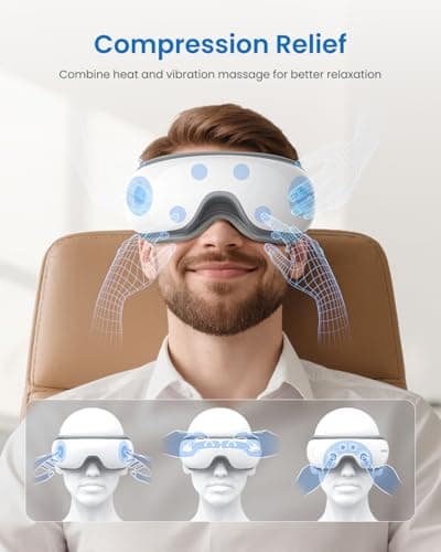RENPHO Eyeris 1 Eye Massager with Heat, Birthday Gifts Eye Mask for Mom Dad Women Men Her Him, Smart Sleep Mask for Relax, Reduce Strain