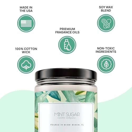 Best Friend Candle - Sister Candle - Funny Birthday Gifts for Women - Hand Poured in The USA - 9 oz - Bestie Gift - Cotton Wick, Cute Christmas Friendship Gifts Ideas, Valentines Day