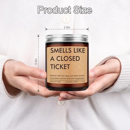 Miracu Tech Support Candle, Gifts for Tech Guys, IT Professionals, Information Technology Gifts for Techies Men, Technical Help Desk Decor, Computer Nerd Geek Engineer Technician Christmas Techy Idea