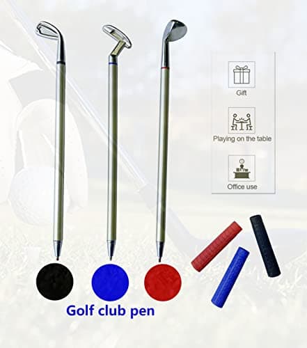Golf Pen Set & Mini Desktop Golf Putting Green Game - Gifts for Adults, Kids, Dad, Mom, Men, Women, Boss, Coworkers, Teen Boys - Funny Office Desk Toys and Unique Christmas Stocking Stuffers Gifts