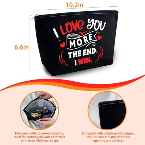 I Love You Gifts for GF Valentines Gift Bags Valentines Day Gift I Love You Cosmetic Bag for Her Anniversary Bag for Girlfriend Wife Women