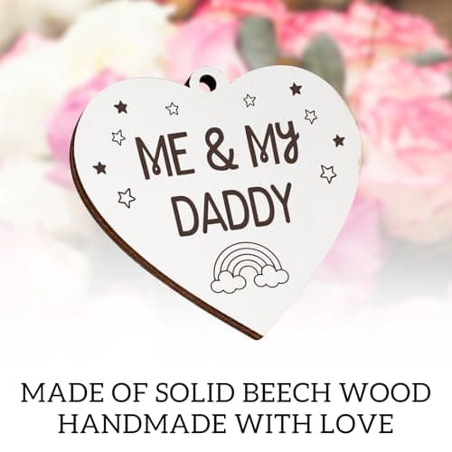 New Dad Gifts, First Time Dad Gifts, Me and My Daddy Picture Frame, Baby Gift for Daddy,Room Decor Vintage Style,Baby Gender Neutral Rotating Photo Frame 4x6