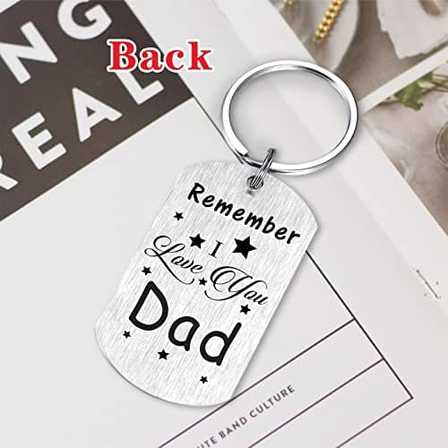 Resdink Dad Gifts from Daughter Son- Remember I Love You Dad Birthday Christmas Fathers Day Keychain