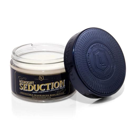 LUXURY LIFE Bed Butter - Scented, Luxurious Body Butter With All-Natural Hyaluronic Acid For Soft, Glowing, Hydrated Skin For Men & Women - Suitable For All Skin Types (Midnight Seduction, 5 oz)