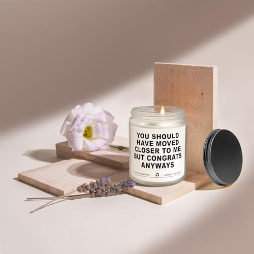 Housewarming Gifts New Home, Best Housewarming Gifts 2025 - Handmade Lavender Scented Candle - New Home Gift Candle Ideas, House Warming Gift for Friends Couple New Homeowner (7oz)