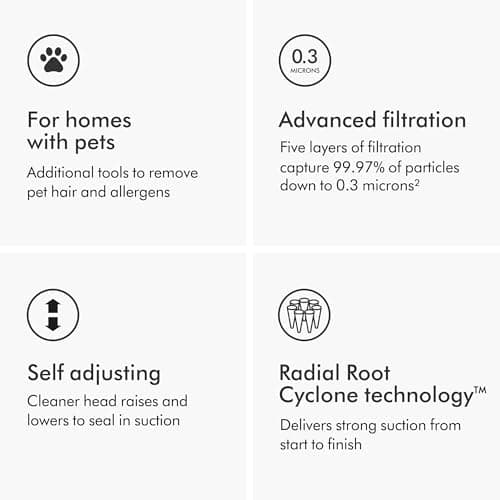 Dyson Ball Animal Total Clean Upright Vacuum, Corded, 290AW, Self-Adjusting Cleaner Head for All Floors, Homes with Pets