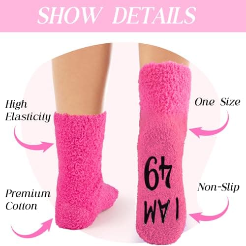 Bebila Birthday Gifts for Women Funny Socks for 30 40 50 60 70 Year Old Woman Birthday Gifts for Mom Sister Wife Friends