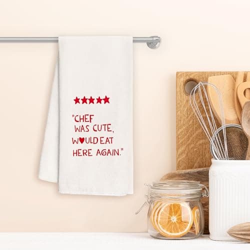 Chef Gifts Kitchen Towels - Cute Hostess Gifts, Decorative Kitchen Towels, 1624 Inches
