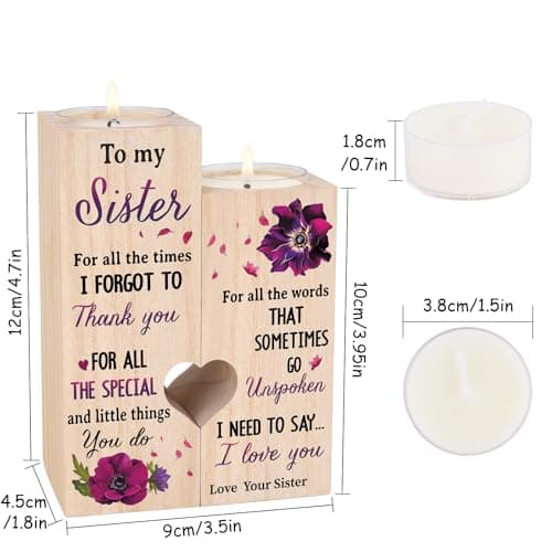 Sisters Gifts from Sister, Unique Birthday Gifts for Sisters, Best Sister Gift Ideas for Christmas Thanksgiving, Personalized Thank You Gifts