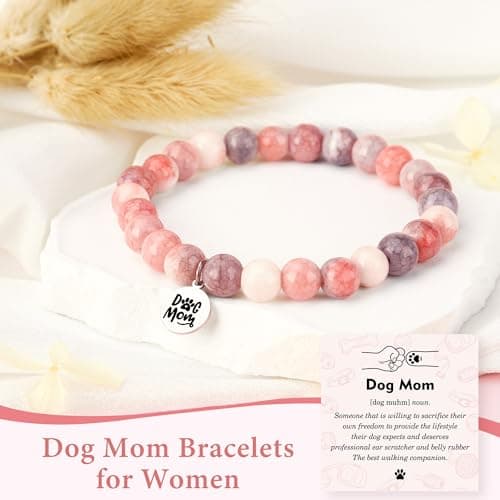 Dog Mom Gifts for Women Dogs Themed Gift for Dog Lovers Gifts for Women Gift for Dogs Owners Puppy Themed Basket - Drinking Cup Makeup Bag Candle Bracelets Keychain Socks