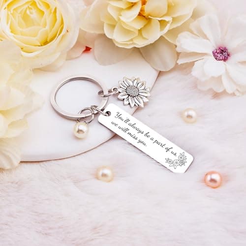 Going Away Gifts for Coworkers Women Friendship Keychain Friend Moving Away Gifts for Friends We Will Miss You Decorations Goodbye Things