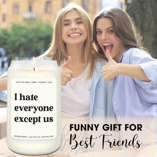 NewEleven Gifts for Women Friendship - Funny Gift for Friends Female - Unique Friendship Gifts for Women, Friend, Female, Bestie, BFF, Soul Sister, Work Bestie - Candle