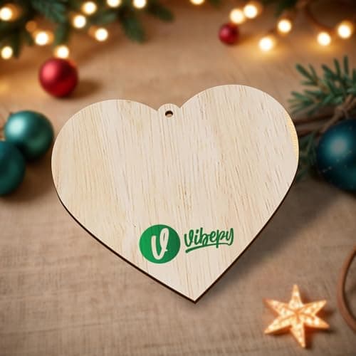 V VIBEPY All Over Printed, Book Lovers Ornaments, Bookshelf Heart Christmas Book Ornament 3.2"x3.5" 2 Layer, Gift for Girl Book Lovers, Gift Idea for Christmas