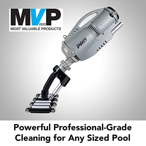 POOL BLASTER Pro 2000 Commercial Pool Vacuum - Cordless Rechargeable Hose-Free, up to 2 Hour Runtime, Sealed Battery and Two Vacuum Heads for Vinyl, Fiberglass, Concrete and Gunite In-Ground Pools