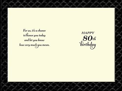 Hallmark 80th Birthday Card (Honor You Today)