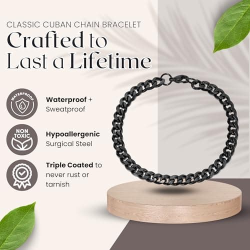 Love You This Much Promise Cuban Bracelet, Romantic Gift for Boyfriend, Appreciation Gift for Boyfriend, Cute Small Gift for Boyfriend, Thoughtful Boyfriend