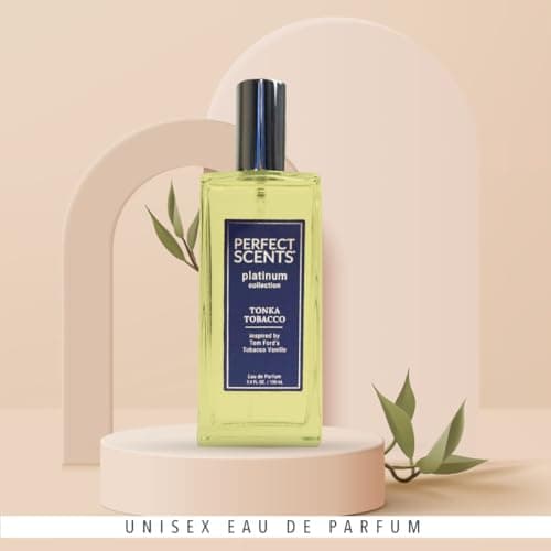 Perfect Scents Fragrances | Inspired by Tom Ford’s Tobacco Vanille | Platinum Collection | Tonka Tobacco | Unisex Eau de Parfum | Paraben & Phthalate Free | Never Tested on Animals | 3.4 Fl Oz