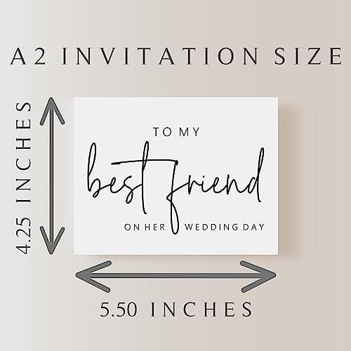 To My Best Friend On Her Wedding Day. Wedding Day Card For Bride From Best Friend.