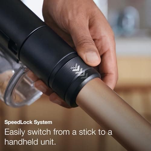 Miele Duoflex Total Care Vacuum Cleaner, Cordless and Bagless Multi-Use, Multi-Floor Flexible Stick Vacuum with 4 Attachable Brushes and Accessories, in Obsidian Black / Rose Gold