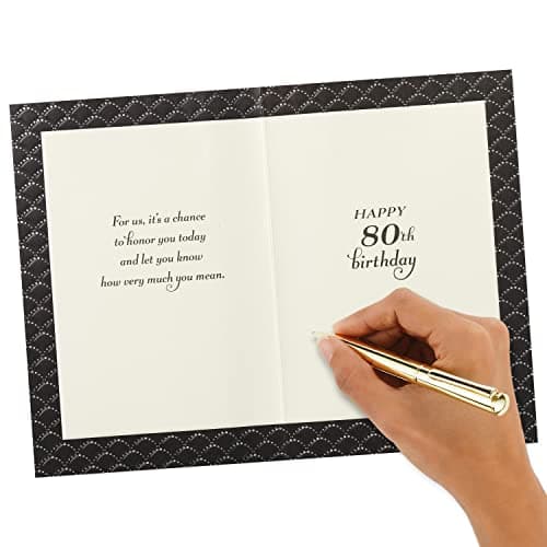 Hallmark 80th Birthday Card (Honor You Today)