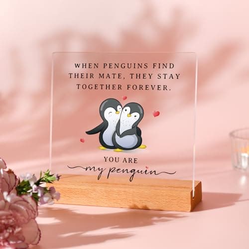 SteadStyle Gifts for Him Her Boyfriend Girlfriend - Wedding Anniversary Acrylic Plaque Gifts for Men Women, Birthday Gift for Wife Husband Couple, Wedding Gift, Valentines Day, Christmas, Mothers Day