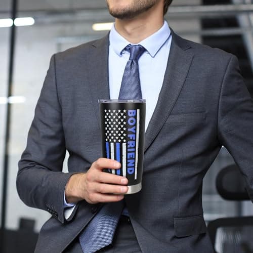 Gifts for Boyfriend Birthday - Cool Valentines Anniversary Day Gifts for Him Boyfriend from Girlfriend - Gift To My Boyfriend's Christmas 20oz Insulated Tumbler