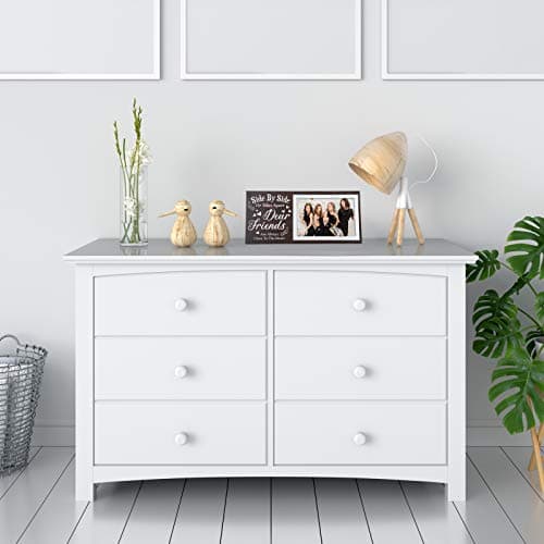 Jetec Wooden Friends Picture Frame 12 x 5.5 Inch Photo Frame Graduation Day Dear Friends Gifts Long Distance Friendship Photo Gifts(Brown)