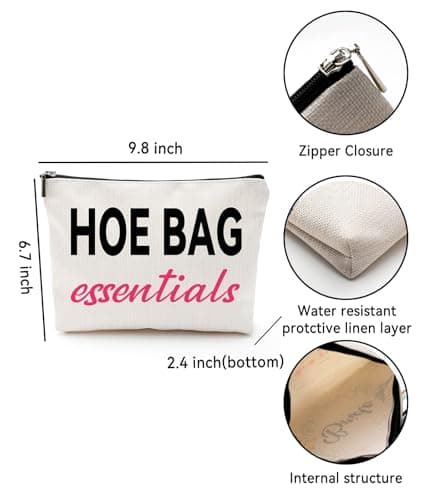 Funny Gifts for Women, Friends, Hostess Gift Ideas Cool Gifts for Women Girls Birthday Gift Ideas Gag gifts Girls Weekend Overnight Fun Makeup Travel Bag Cosmetic Bag