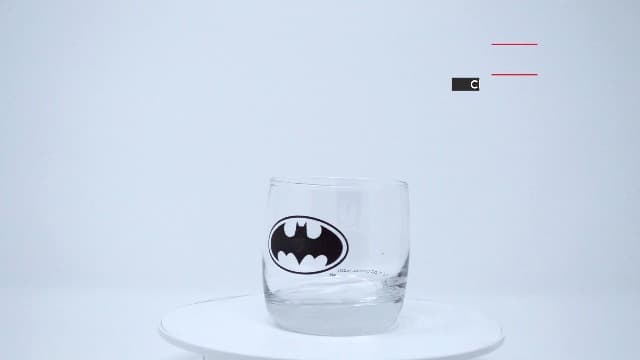Batman Whiskey Glasses - 10 oz. Capacity - Classic Design - Heavy Base