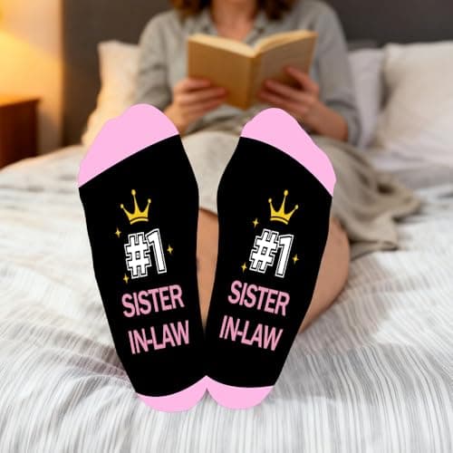Gifts for Sister-in-Law - Christmas Birthday Mother's Galentines Valentines Day Graduation Mothers Day Sister in Law Gifts,Best Sister-in-Law Gift,Stocking Stuffer,Sister in Law Socks