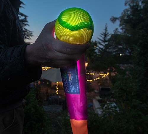 Foxtail LED - Outdoor Throw and Catch Light Up Game - Foam Ball & Tail Glow at Night - Play in The Dark - Fun Gift Idea for Kids & Adults, Boys & Girls