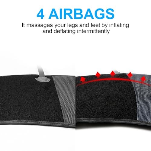 CINCOM Leg Massager for Circulation and Pain Relief, Air Compression Calf Massager with 2 Modes 3 Intensities Helpful for RLS Edema and Muscles Relaxation Gifts