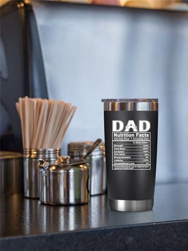 NewEleven Christmas Gift For Dad - Birthday Gifts For Dad From Daughter - Husband Gifts - Unique Birthday Present Ideas For Father's Day, Husband, New Papa, Bonus Father From Daughter - 20 Oz Tumbler