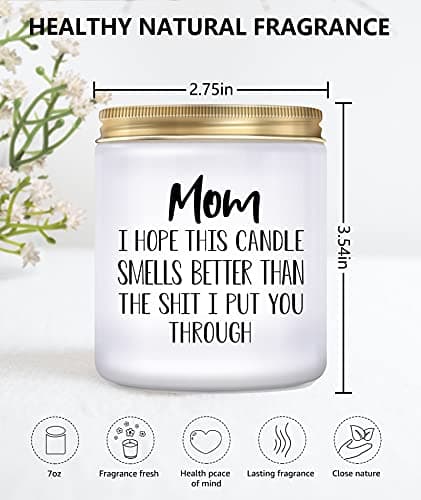 Gifts for Mom from Daughter Son, Mothers Day Birthday Christmas Thanksgiving Gifts for Mom,Stepmother Adoptive Mother, Lavender Scented Candle