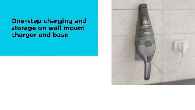 BLACK+DECKER dustbuster Handheld Vacuum, 8V Cordless, Hand Vacuum for Quick Cleanup with Crevice Tool and Washable Filter (HNVC220BCZ01)